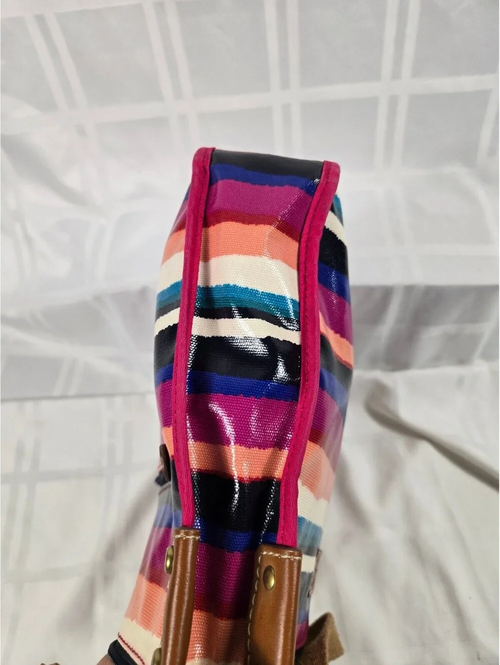 VTg Fossil Multi-Stripe Crossbody Set w/ NWT Coin Purse
